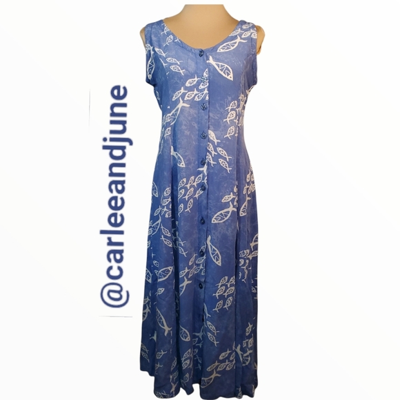 FAR AWAY womens sleeveless summer dress size M - Picture 1 of 9